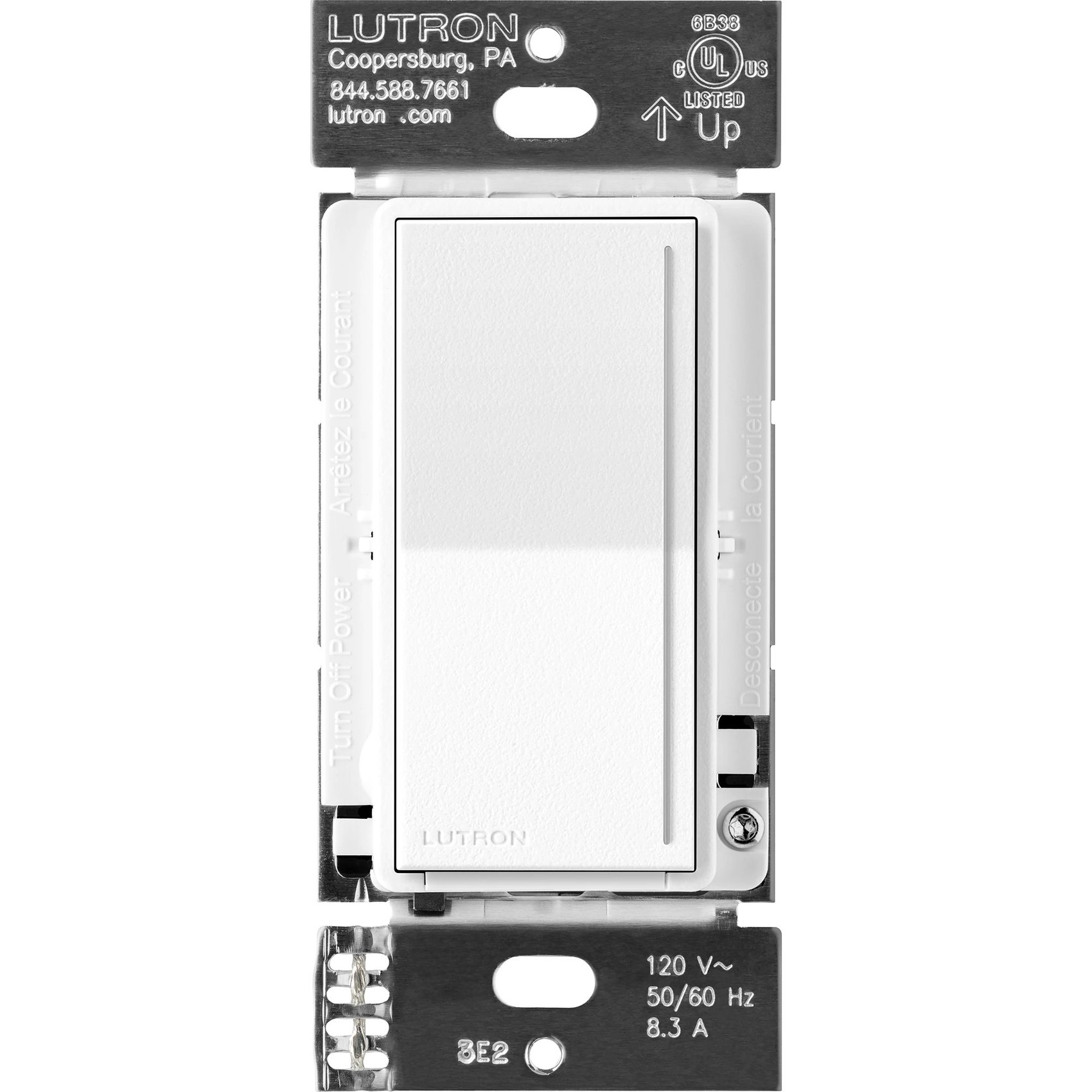 Lutron ST-RD-BW Sunnata Companion Dimmer Switch, Multi-Location Dimming for Sunnata PRO LED+ Touch Dimmer (ST-PRO-N), Brilliant White