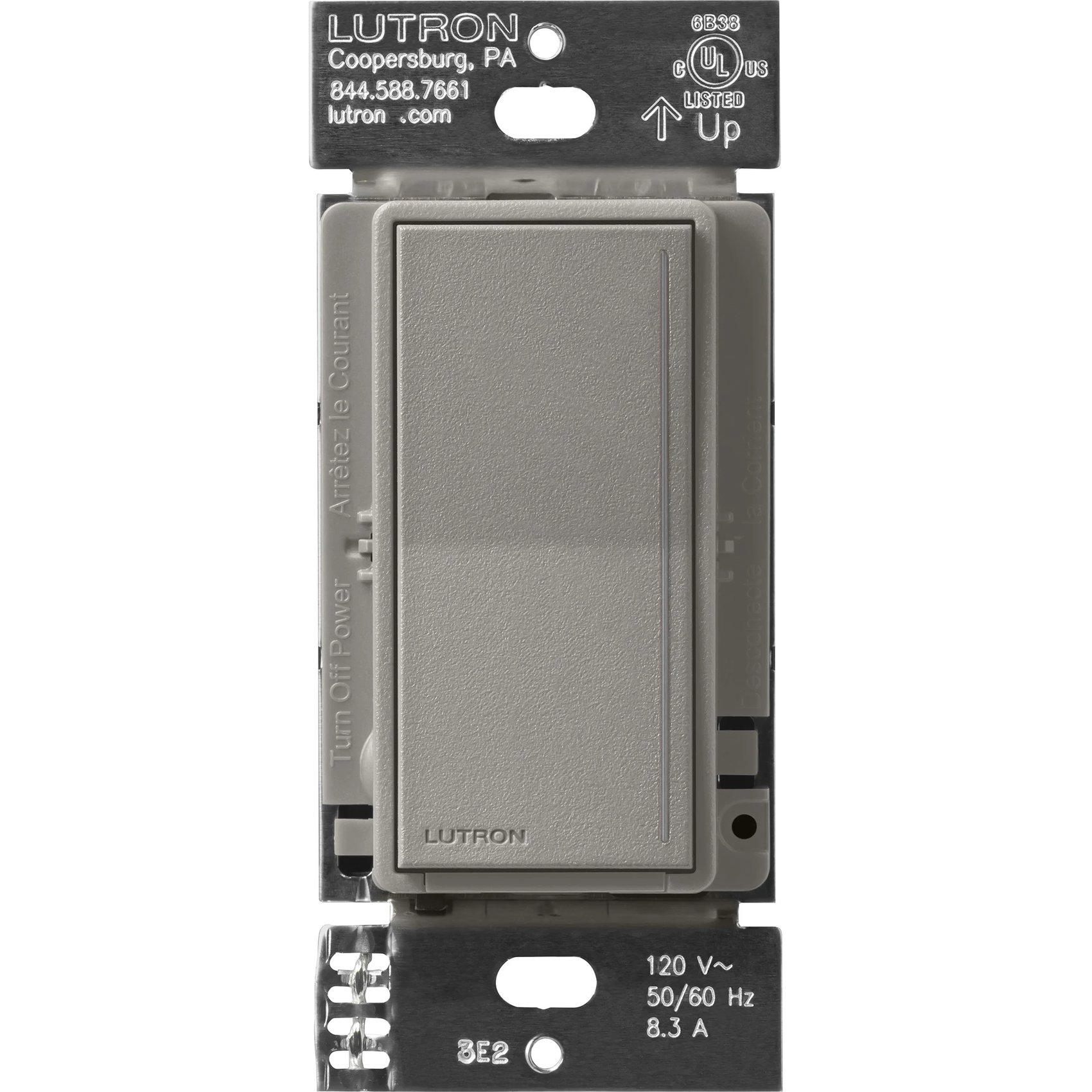 Lutron ST-RD-CS Sunnata Companion Dimmer Switch, Multi-Location Dimming for Sunnata PRO LED+ Touch Dimmer (ST-PRO-N), Cobblestone