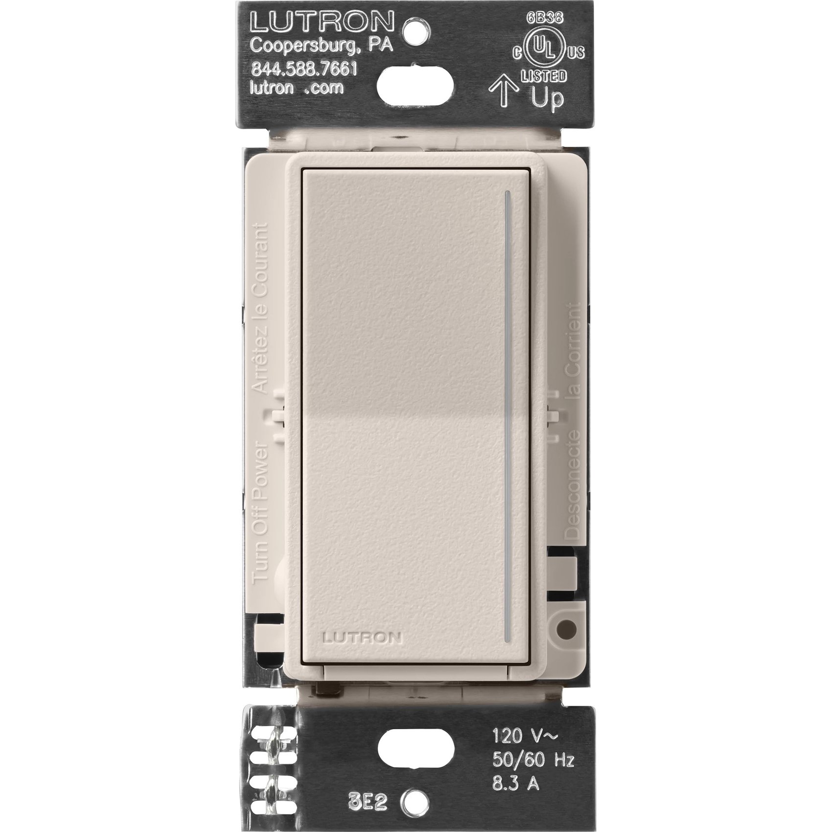Lutron ST-RD-TP Sunnata Companion Dimmer Switch, Multi-Location Dimming for Sunnata PRO LED+ Touch Dimmer (ST-PRO-N), Taupe