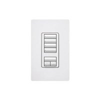 Lutron RRD-HN4S-WH RadioRA 2 seeTouch Wall-Mount CL Hybrid Keypad - 4 Scene w/ Raise-Lower, White