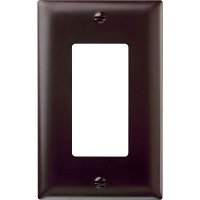 Pass & Seymour TP26 Trademaster Thermoplastic 1-Gang Decorator Wall Plate, Brown (M20)