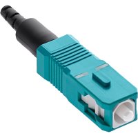 Leviton 49991-LSC FastCAM Pre-Polished Network Connectors, Aqua