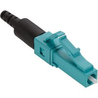 Leviton 49991-LLC FastCAM Pre-Polished Connector, LC 50, 125um L.O. Multimode, Aqua