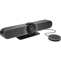 Logitech 960-001201 MeetUp All-In-One 4K ConferenceCam with Ultra-Wide Lens for Small Rooms Plus Expansion Mics