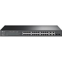 TP-Link TL-SL2428P JetStream 10/100Mbps + 4-Port Gigabit Smart Switch with 24-Port PoE+