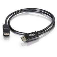 C2G CG54403 DisplayPort Cable with Latches 8K UHD M/M, 15' (4.5m), Black