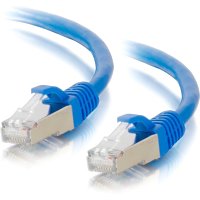 C2G CG00673 CAT6a Snagless Shielded (STP) Network Patch Cable, 2', Blue