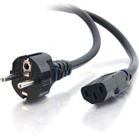 C2G CG03138 14 AWG European Power Cord, CEE7/7 to IEC320C13, TAA Compliant, 8.2' (2.5m)