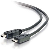 C2G CG28854 USB 2.0 USB-C to USB Micro-B Cable M/M, 3' (0.9m), Black