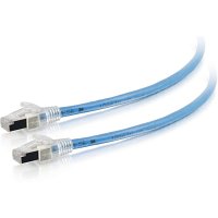 C2G CG43171 HDBaseT Certified CAT6A Cable with Discontinuous Shielding, Plenum CMP-Rated, Blue, 35' (10.7m), Blue