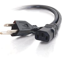 C2G CG53406 8 AWG Universal Power Cord, NEMA 5-15P to IEC320C13, TAA Compliant, 12' (3.7m)