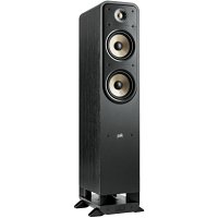 Polk ES55 Signature Elite Series High-Resolution Floor-Standing Loudspeaker for Hi-Fi Listening and Home Theater, Black