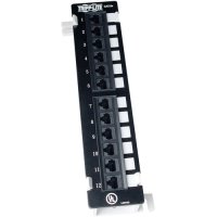 Tripp Lite 12-Port Cat5e Cat5 Wall Mount Patch Panel 568B 110 Punch TAA