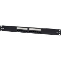 Tripp Lite 12-Port Cat5e Cat5 Rackmount Patch Panel 568B 110 Punch 1URM TAA