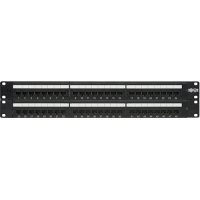 Tripp Lite 48-Port Cat6 Cat5 Patch Panel Rackmount 110 Punch Down RJ45 Ethernet 1URM 568B