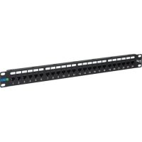 ICC CAT6 Feed-Through Patch Panel with 24 Ports and 1 RMS