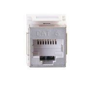 C2G CG35212 180 Degrees CAT6 RJ45 UTP Shielded Keystone Jack, Silver