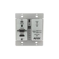 AMX FGN1115-WP-BL Decor Style Wallplate Encoder with KVM, Black