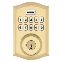 Weiser 9GED18000-028 Home Connect 620 Traditional Electronic Lock with Z-Wave, Traditional Brass (Replaces 9GED18000-015)