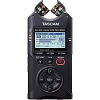 TASCAM DR-40X 4-Channel Handheld Recorder with 2-in/2-Out USB Audio Interface and 2 Condenser Built-In-Microphones