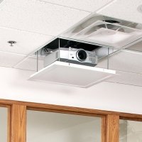 Draper 300319 AeroLift 35 Ceiling-Recessed Projector Lift, 35-lbs. Maximum Weight Capacity, White