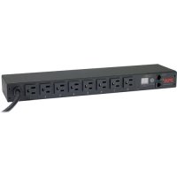 APC by Schneider Electric Rack PDU, Metered, 1U, 15A, 100/120V, (8) 5-15