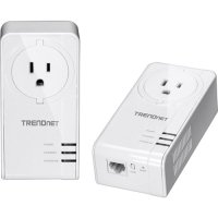 TRENDnet TPL-423E2K Powerline 1300 AV2 Adapter Kit with Built-In