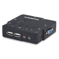 Manhattan 2-Port Compact KVM Switch