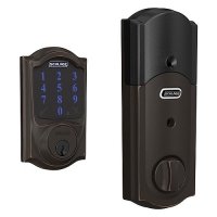 Schlage Connect Smart Deadbolt with Camelot Trim, Z-Wave Plus Enabled