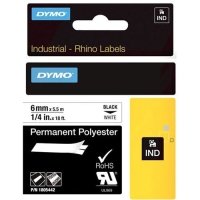 Dymo Black on White ID Label