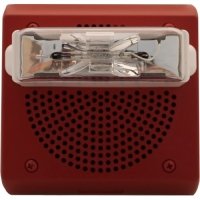 Red Ceiling Mount Eaton ET70WP-2475C-FR Wheellock Weatherproof Speaker Strobe 