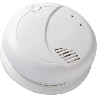 First Alert BRK 7010B Hardwired Smoke Detector with Photoelectric Sensor and Bat 