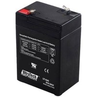 UltraTech IM-640, 6V 4Ah SLA Battery, F1 Terminal