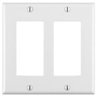 Leviton 2 Socket Residential Grade Decora-Style Faceplate