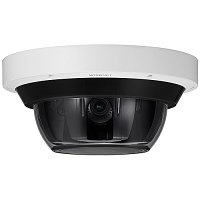 Hanwha PNM-9084RQZ1 8MP (2MP x 4) Multi-Directional PTRZ Camera, 3.2-10mm Motorized Varifocal Lens