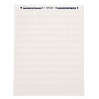 Brady LAT-19-361-1 LaserTab Series Self-Laminating Polyester Labels, 3.167" H x 1" W Label Size, White, Matte Finish