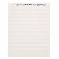 Brady LAT-18-361-1 LaserTab Series Self-Laminating Polyester Labels, 1.33" H x 1" W Label Size, White, Clear, Matte Finish