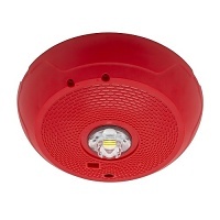 System Sensor SCRLED-P Series Ceiling Mount Strobe with LED, Non-Label, Red