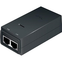 Ubiquiti POE-24-12W-G 24V PoE Adapter, Mid-Power, Black