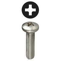 Qty 250 - #10-32 X 1/2" Phillips Pan Head Machine Screws | 18-8 Stainless Steel, NF Thread