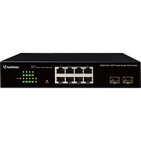 GeoVision GV-APOE081C 8-Port Gigabit 802.3at Easy Web Smart PoE Switch