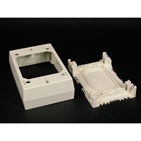 Wiremold 2347-WH One Gang Device Box Fitting, White Wiremold 2347-WH One Gang Device Box Fitting, White