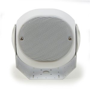 Leon TR60-70V-WHT Terra Outdoor Speaker with 6.5" ACAD Cast Frame Woofer, Co-Axially Mounted Titanium .75" Dome Tweeter, 70V, White
