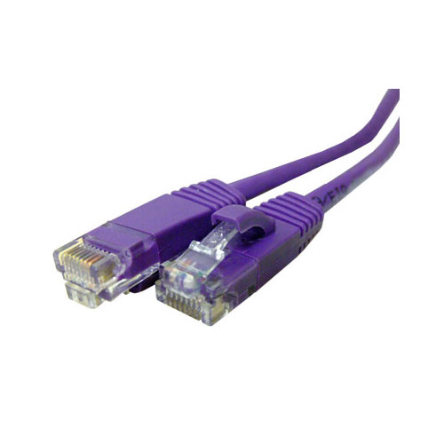Quiktron 576-145-001 Q-Series CAT6 Patch Cords, Booted, 1'( 0.3m), Purple