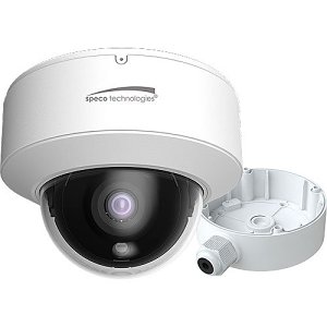 Speco O8VD2 8MP IR WDR IP Dome Camera with Junction Box, NDAA Compliant, 2.8mm Lens, White