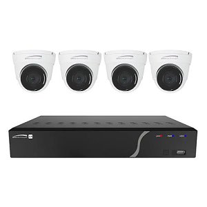 Speco ZIPK4N1 4-Channel Surveillance 5-Piece Kit, (4) 5MP IP Cameras, (1) 8MP NVR 1TB