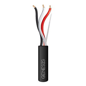 Genesis 10690108 14/3 Stranded Direct Burial Mini Split Tray Cable, 250' (76.2m) Reel, Black