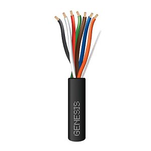 Genesis 10730108 14/7 Stranded Direct Burial Mini Split Tray Cable, Black, 250' (76.2m) Reel, Black