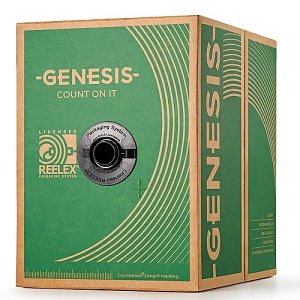 Genesis 21061109 22/6 Stranded Riser Cable, 1000' (304.8m) REELEX Pull Box, Gray