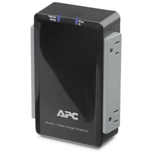 APC P4V Audio/Video Surge Protector 4 Outlet with Coax Protection, 120V